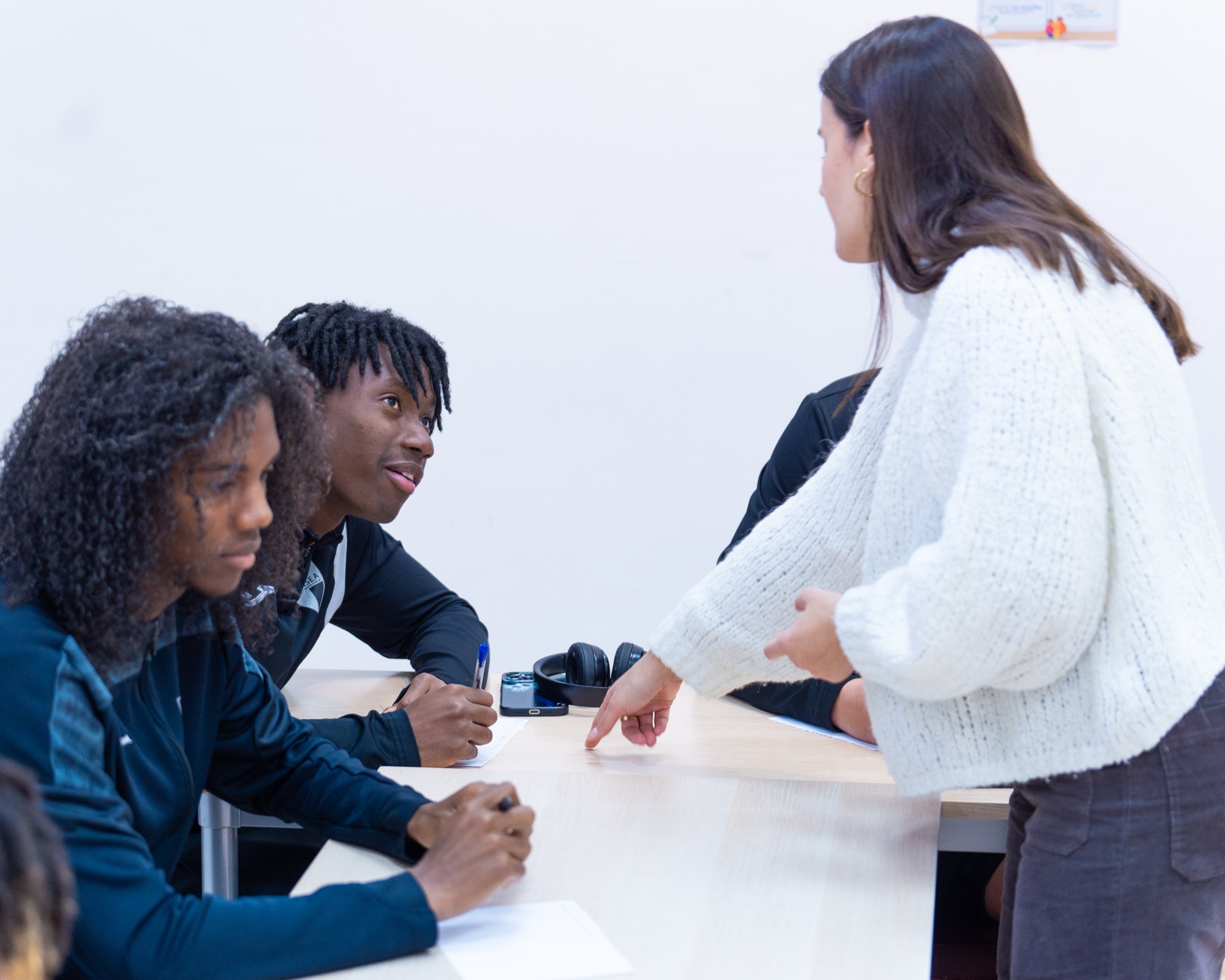 Players in a class at the student center
