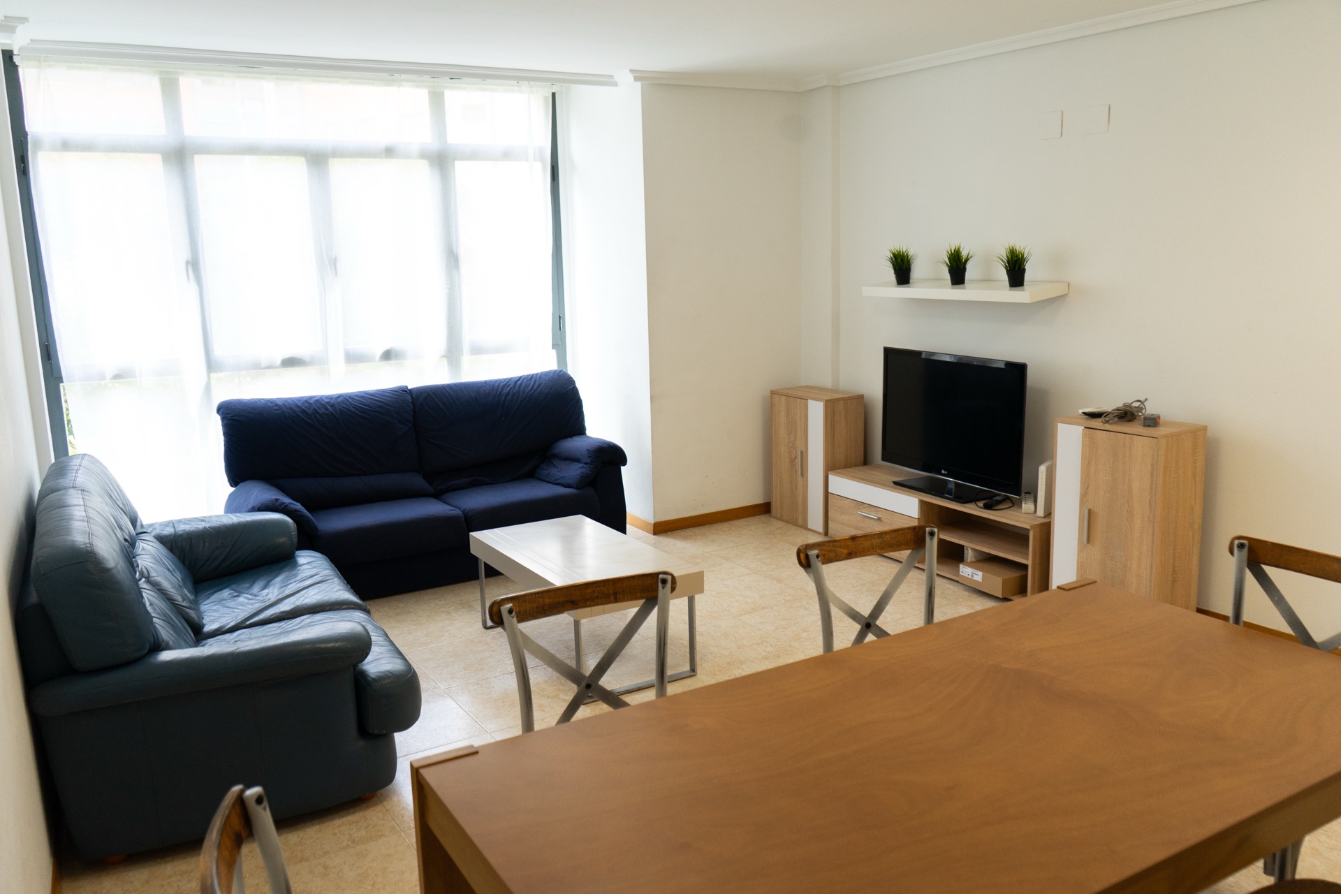 The living room of a UJI District apartment