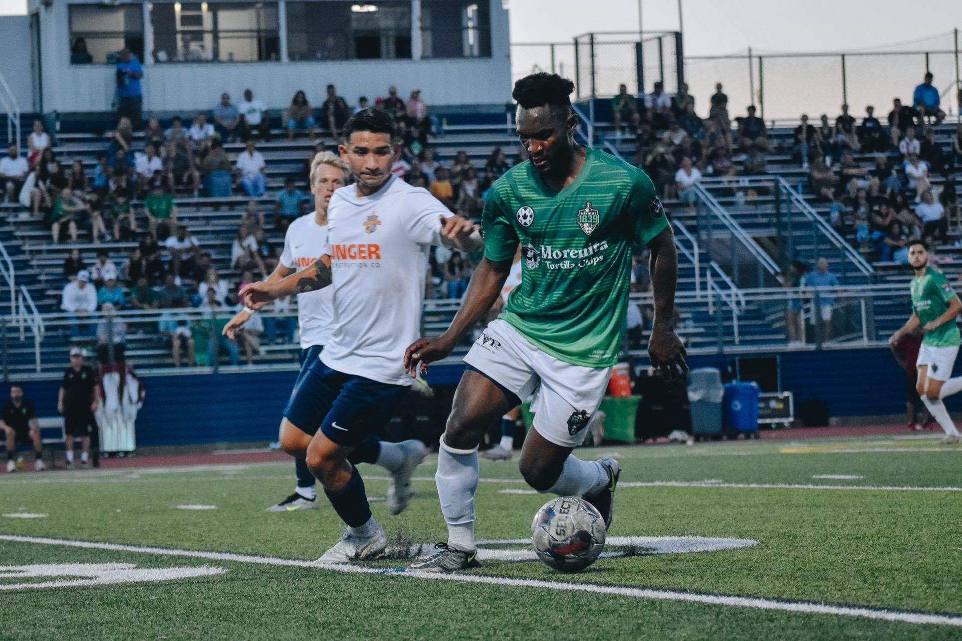 Napa Valley 1839 FC's men's team in a match in California